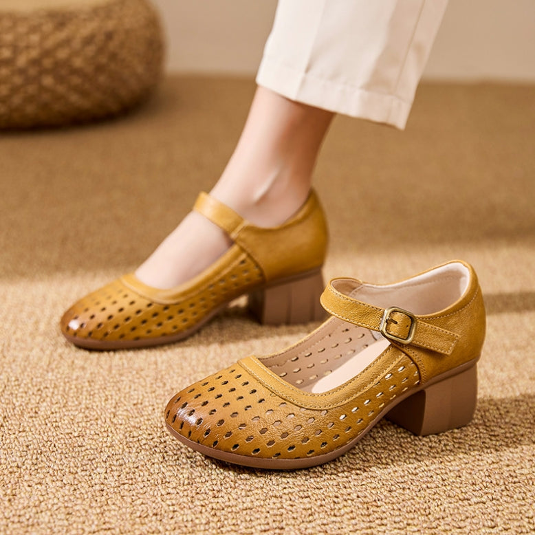 Zapatos de cuero de primera capa para todo el año2