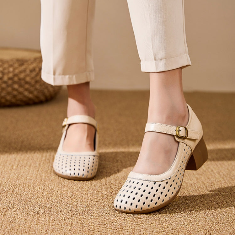 Zapatos de cuero de primera capa para todo el año2