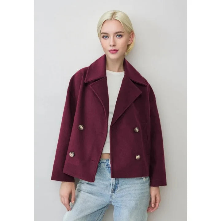 Damen Jacke mit Kurzschnitt & Doppelreiher
