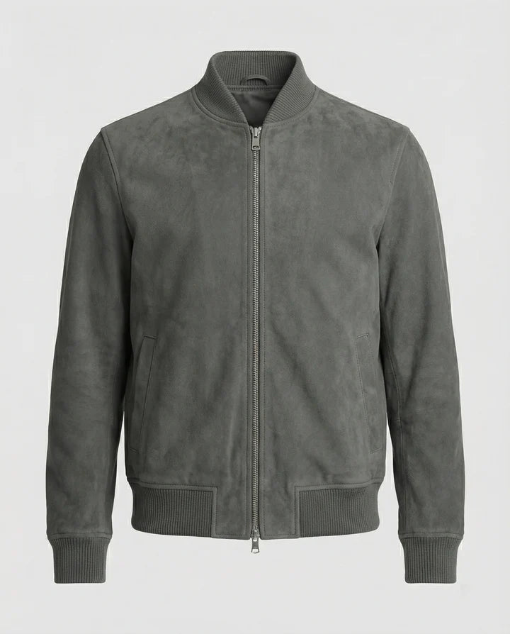 Freizeitkleidung Herren Bomberjacke Lederoptik