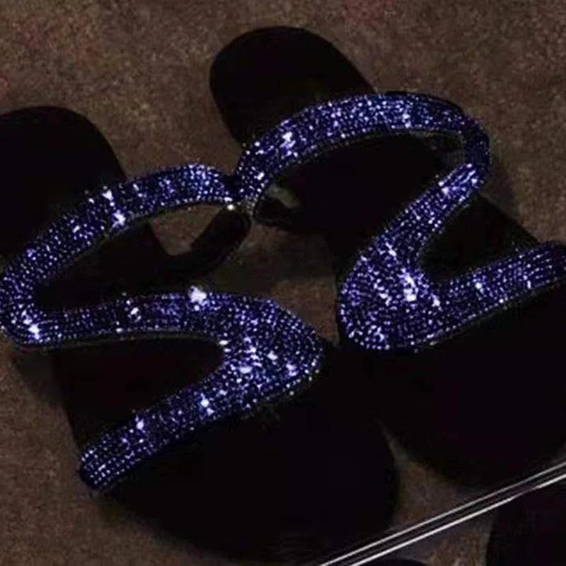Elegante Glitzer-Sandale für Damen
