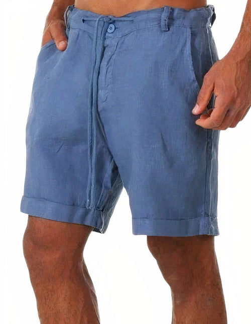 Herren Leinen Sommer Shorts Kurze Hose Für Männer