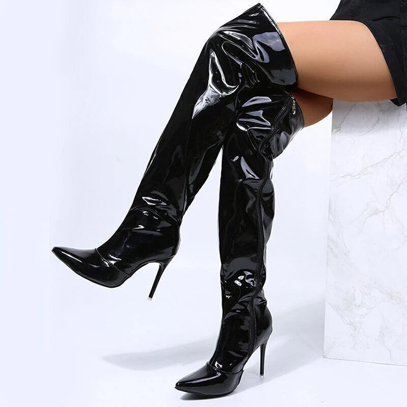 Schillernde Und Schicke High Heel Stiefel