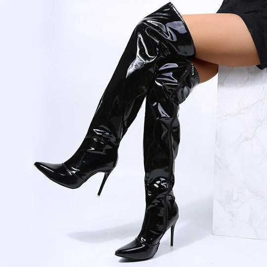 Schillernde Und Schicke High Heel Stiefel
