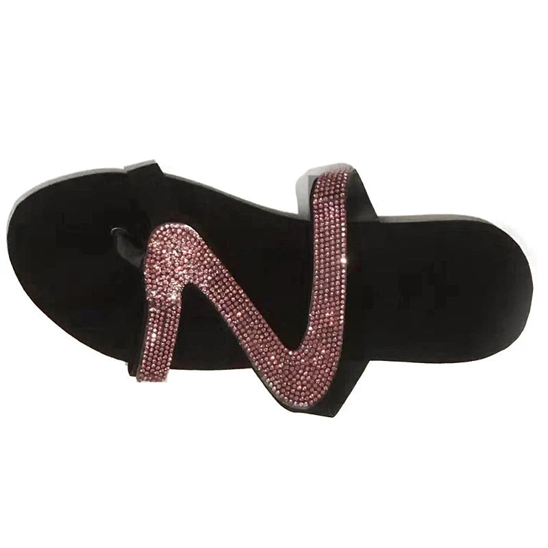 Elegante Glitzer-Sandale für Damen