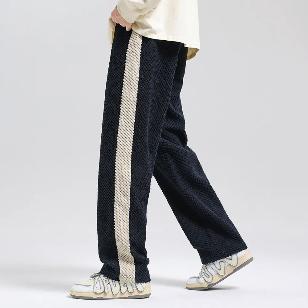 Cord-Jogginghose mit Waffelmuster