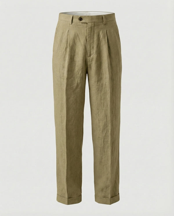 Herren elegante und bequeme Leinenhose