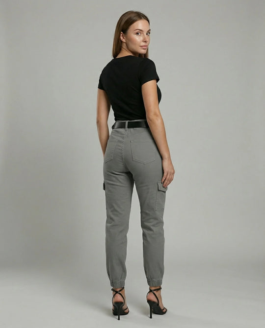 Damen Cargo-Jeans Komfort