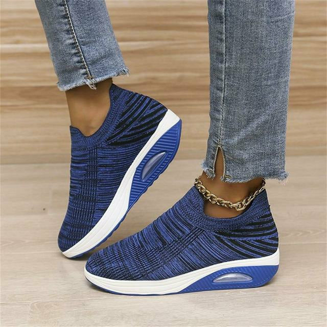 Damen Slip-On Sneaker Mesh und Air Heel