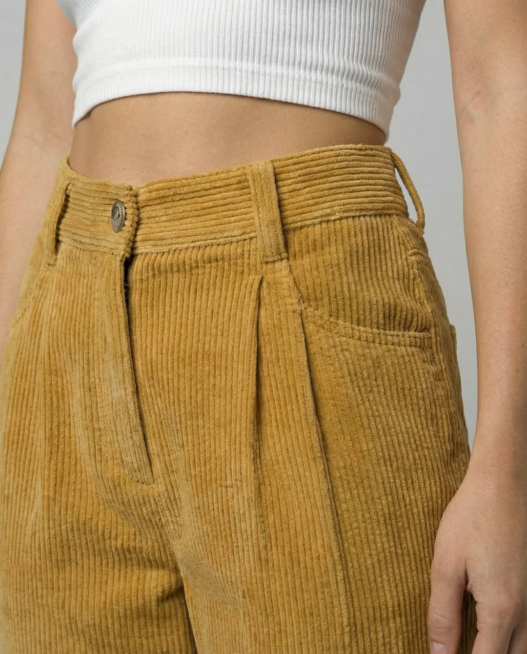 Lässige Komfort Cordhose Damen