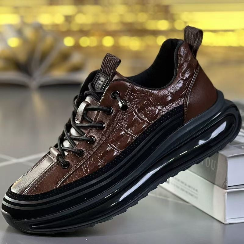 Business-Schuhe für Herren aus Leder in Krokodiloptik