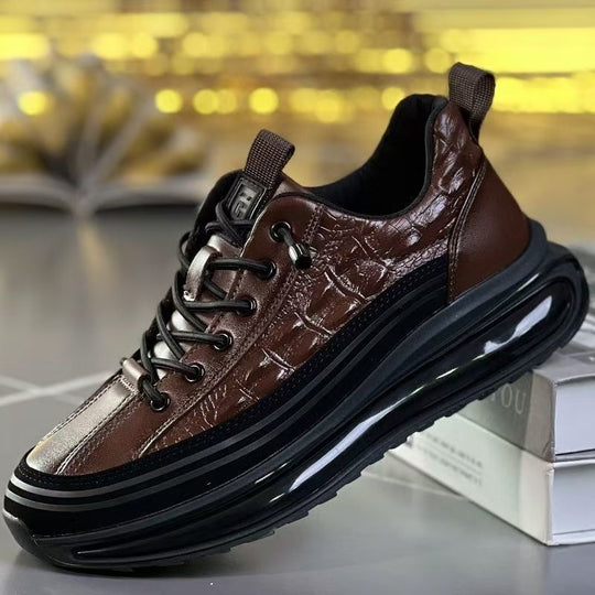 Business-Schuhe für Herren aus Leder in Krokodiloptik