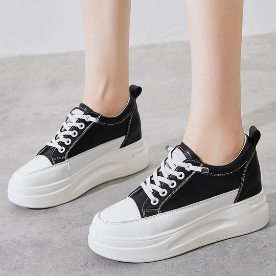 Zapatos de plataforma de cuero
