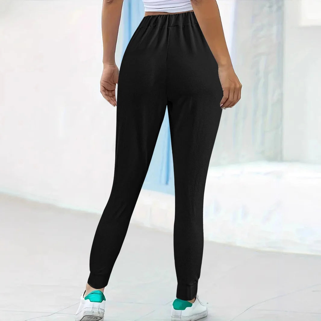 Damen Bequeme Jogginghose mit elastischem Bund und praktischen Taschen