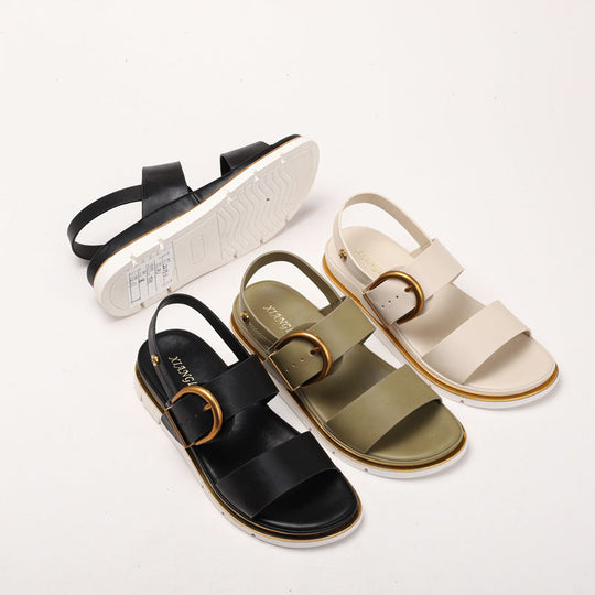 Sandalias de moda con una tira