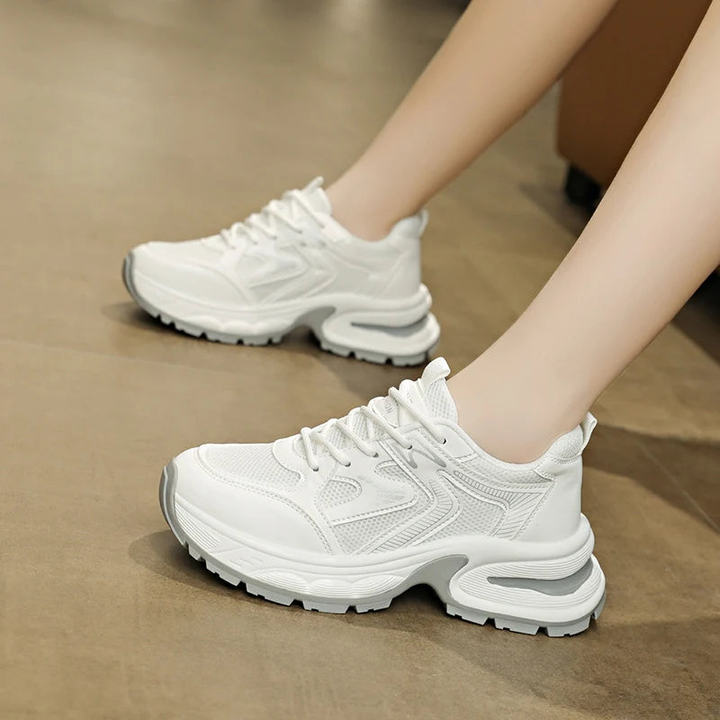 Damen atmungsaktive Sport Sneakers mit dämpfender Sohle und rutschfestem Profil