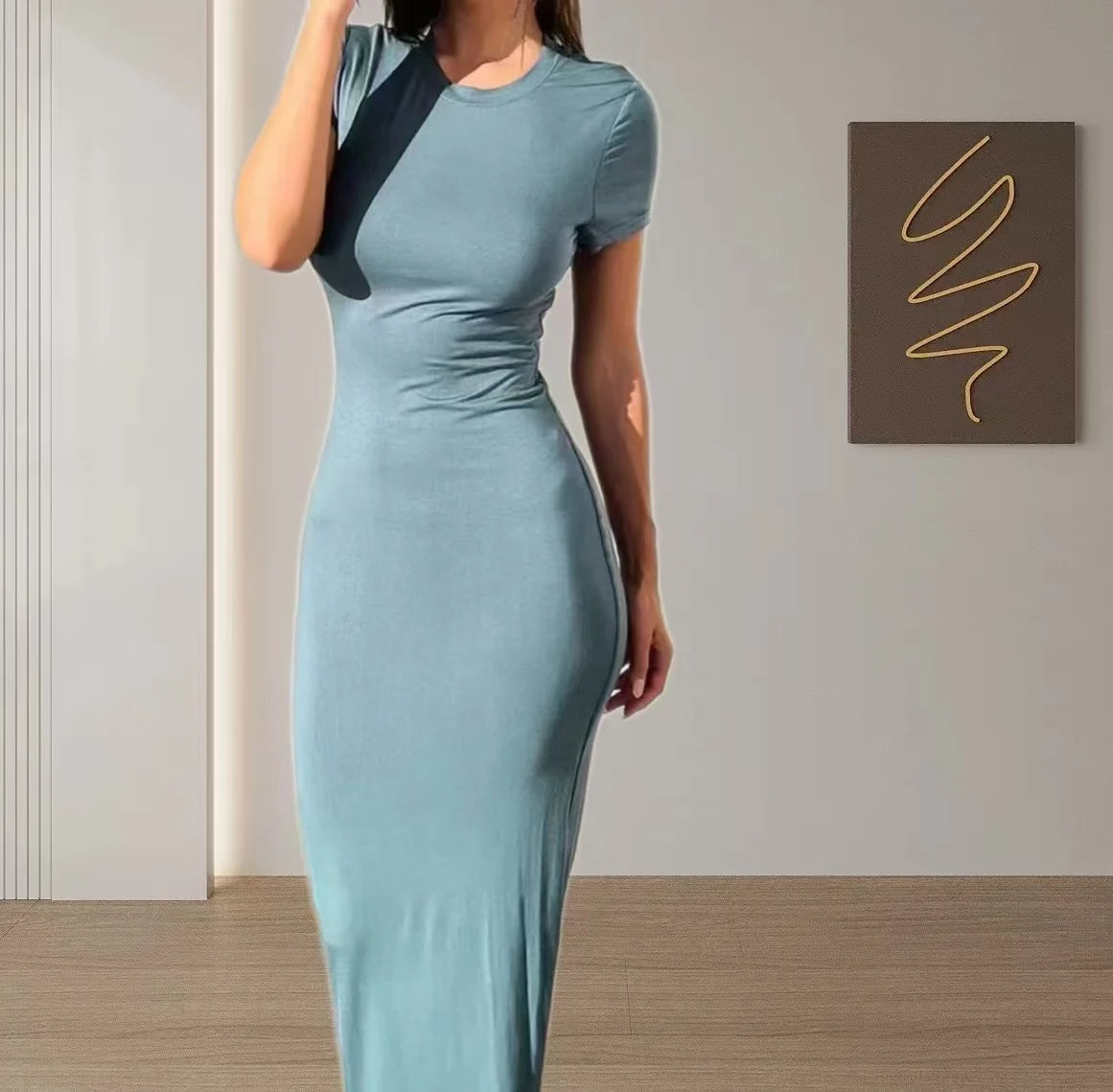 Damen lässiges Skirt- und T-Shirt-Set mit bequemer Passform Heidi Mode