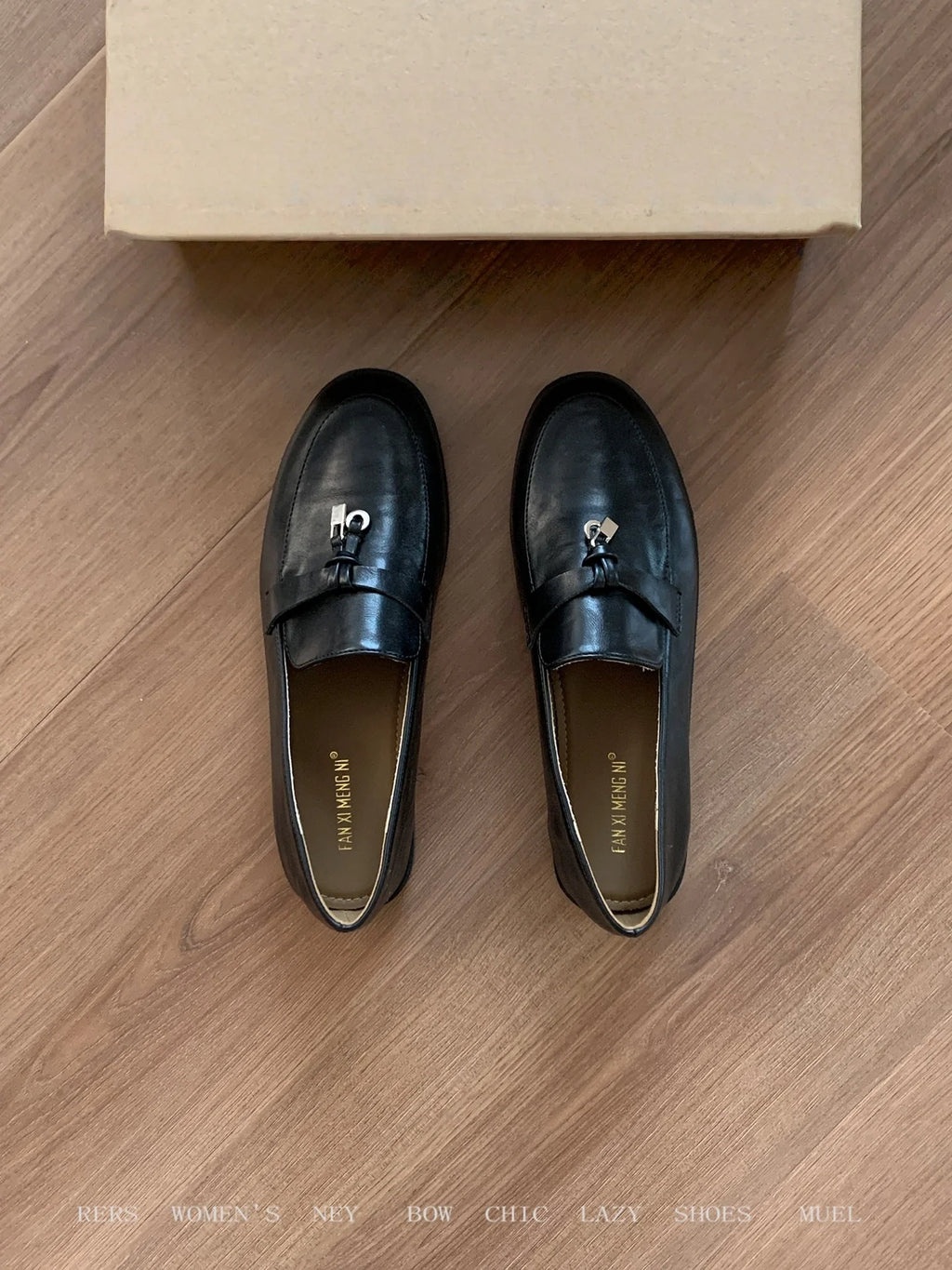 Damen elegante Mokassins mit modischer Schnalle