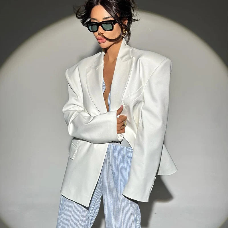 Damen Oversized Blazer mit strukturiertem Schnitt