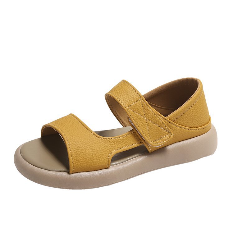 Sandalias de playa de piel de res