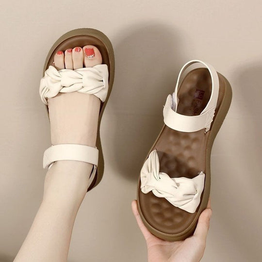 Sandalias de playa con tacón medio y suela suave