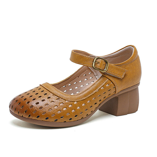 Zapatos de cuero de primera capa para todo el año2