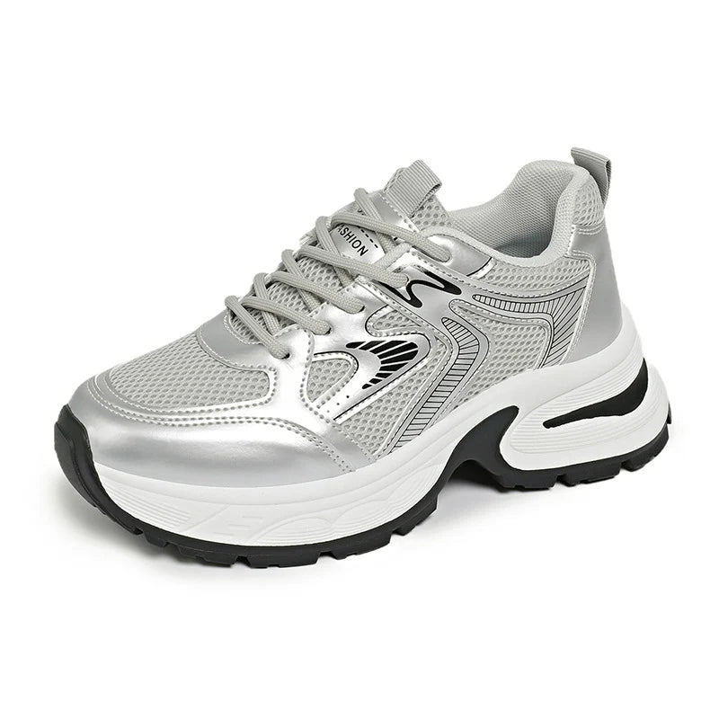 Damen atmungsaktive Sport Sneakers mit dämpfender Sohle und rutschfestem Profil