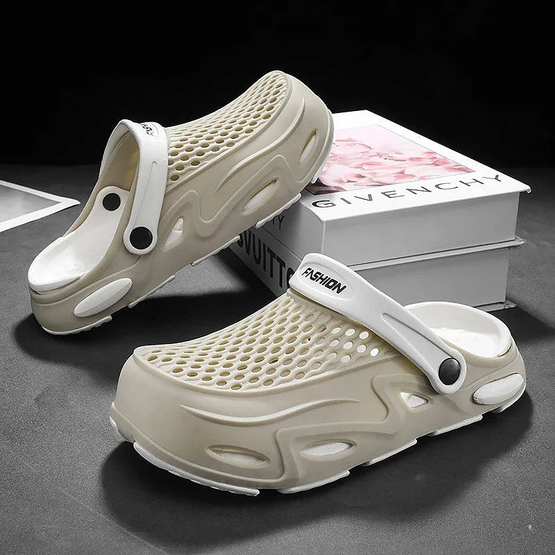 Herren Atmungsaktive Clogs mit verstellbarem Riemen