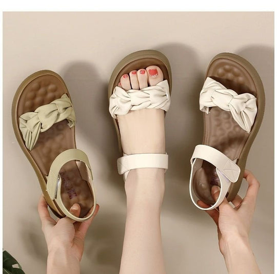 Sandalias de playa con tacón medio y suela suave