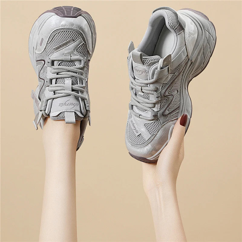 Damen Sportliche Lifestyle-Sneaker mit atmungsaktivem Obermaterial und rutschfester Sohle