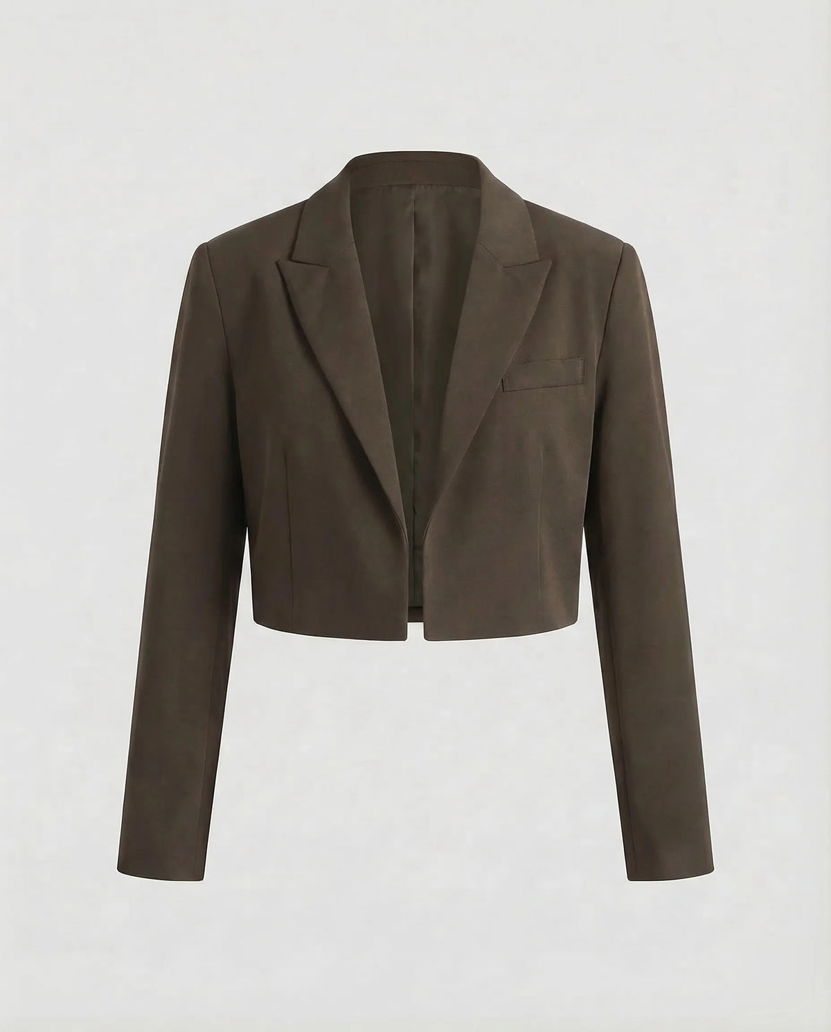 Damen Kurz geschnittener Blazer Reverskragen