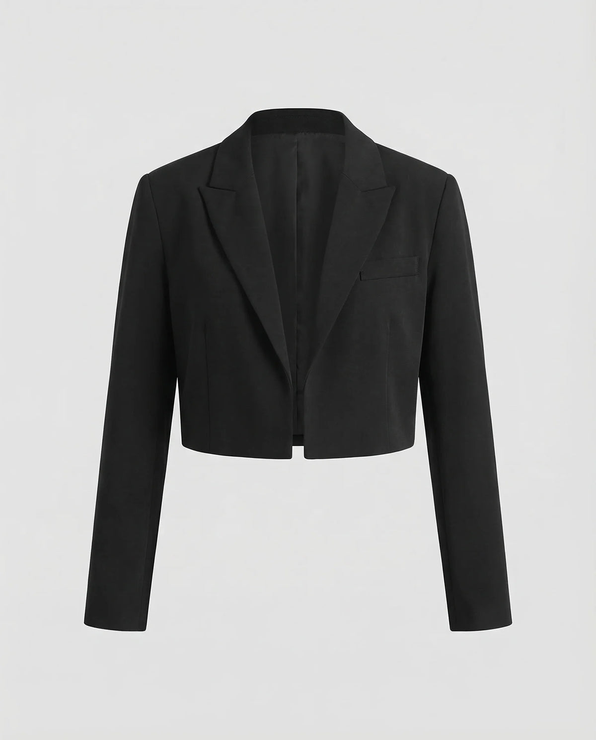 Damen Kurz geschnittener Blazer Reverskragen