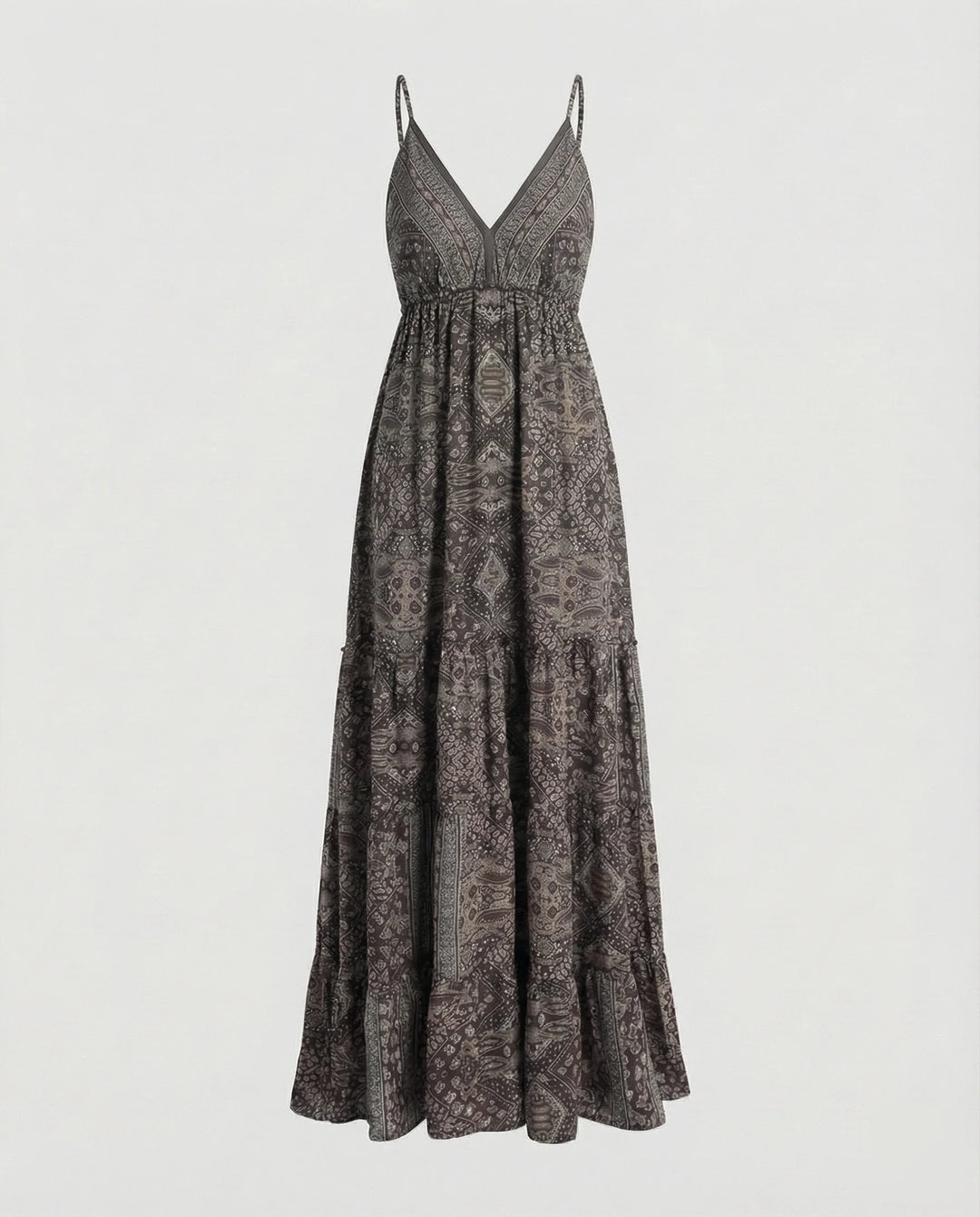 Damen Romantische Spitzen-Bustier Mischgewebe Boho-Longdress