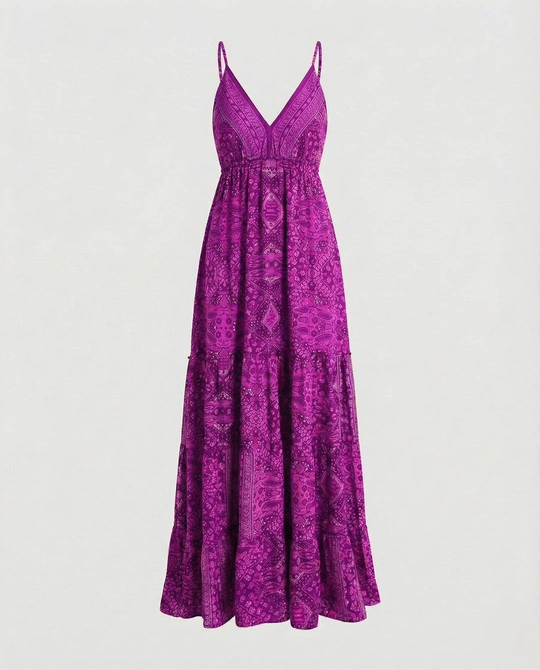 Damen Romantische Spitzen-Bustier Mischgewebe Boho-Longdress