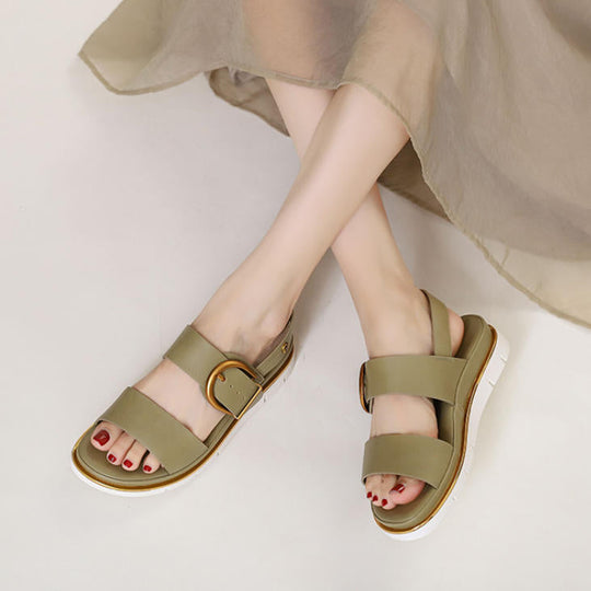 Sandalias de moda con una tira