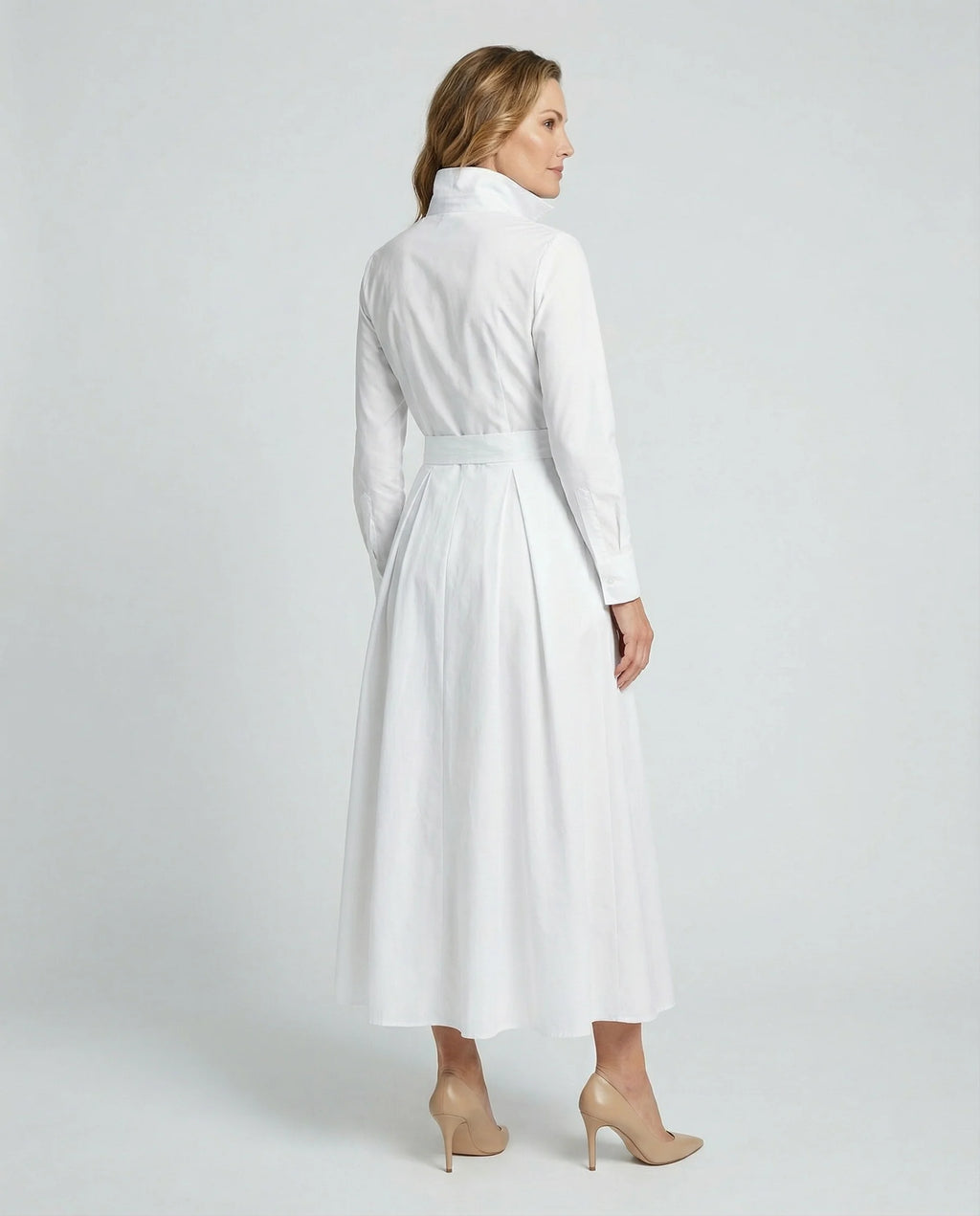 Elegante Weiße Lange Kleid