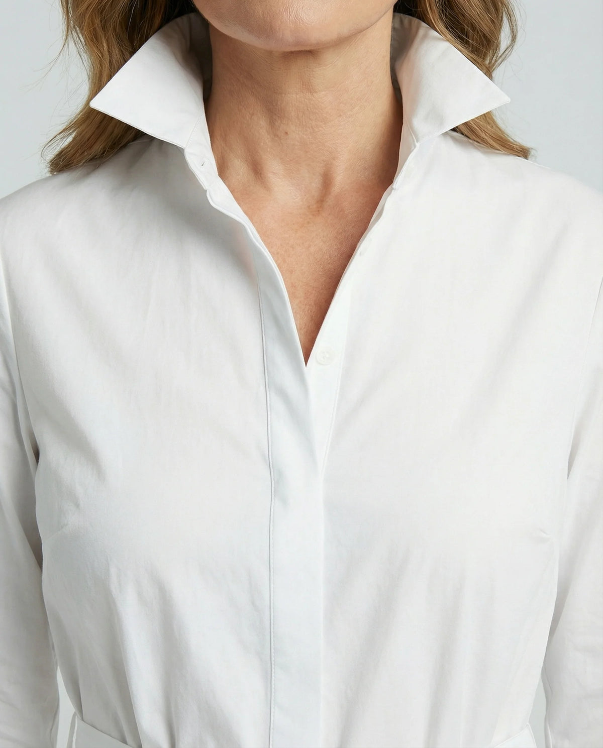 Elegante Weiße Lange Kleid