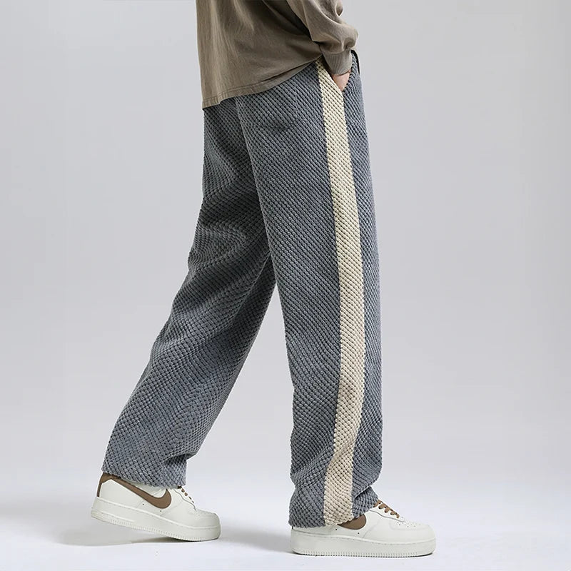 Cord-Jogginghose mit Waffelmuster