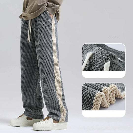 Cord-Jogginghose mit Waffelmuster