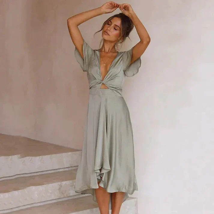 Fliessendes Vintage-Stil-Sommerkleid