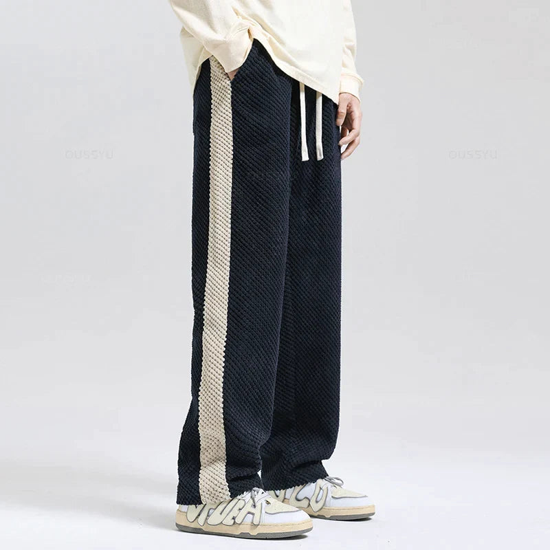 Cord-Jogginghose mit Waffelmuster