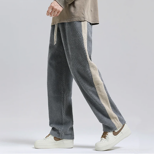 Cord-Jogginghose mit Waffelmuster