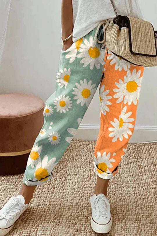 Lässig Einzigartig Bedruckte Knopf-Taschen-Hose