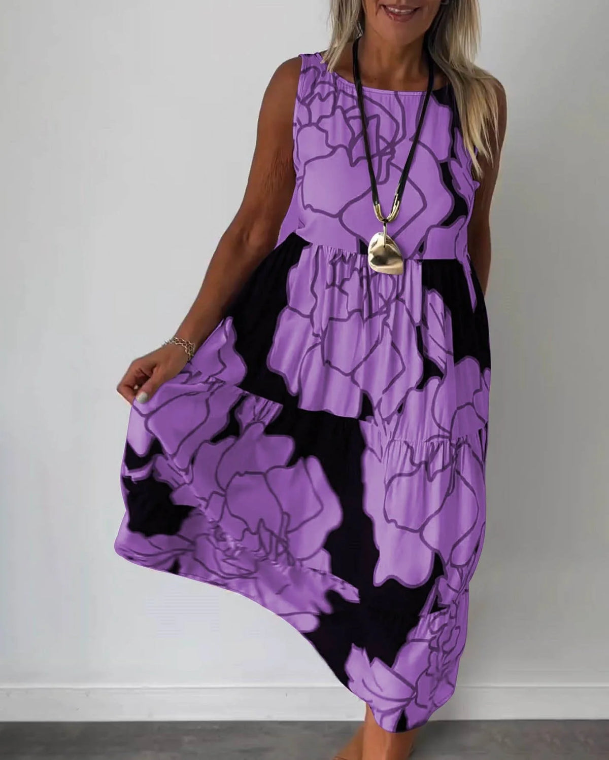 Komfortables Ärmelloses Sommerkleid für Damen