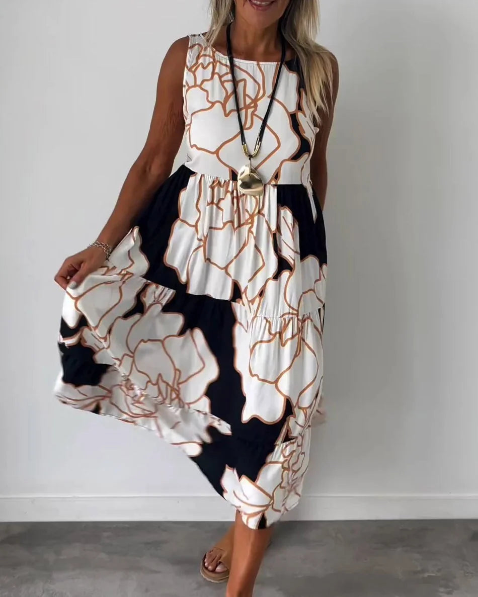 Komfortables Ärmelloses Sommerkleid für Damen