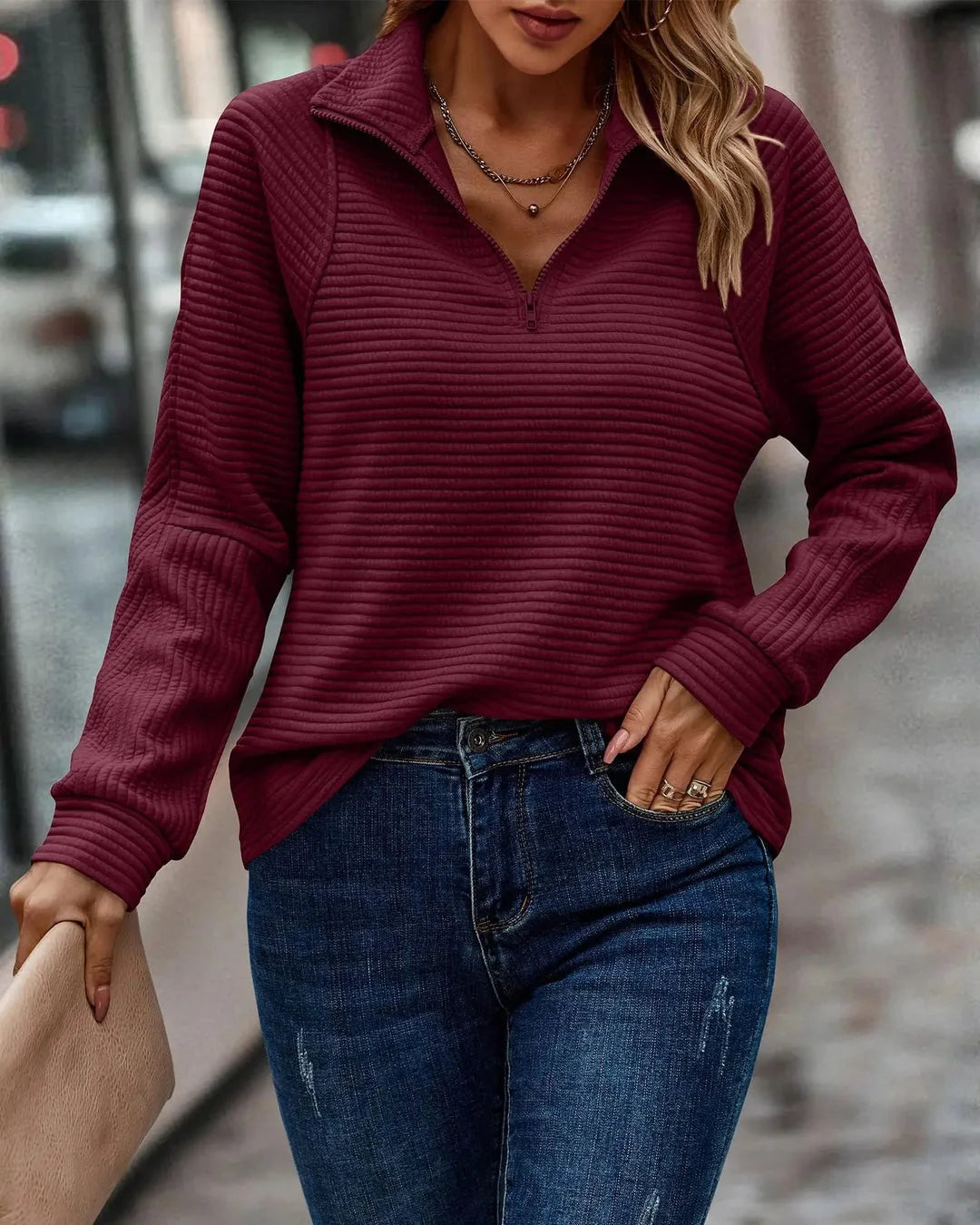 Sportlicher Freizeitpullover für Damen