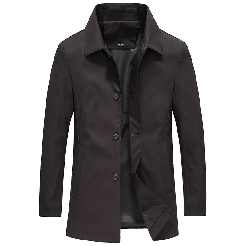 Herren Knopf-down Kragen Jacke