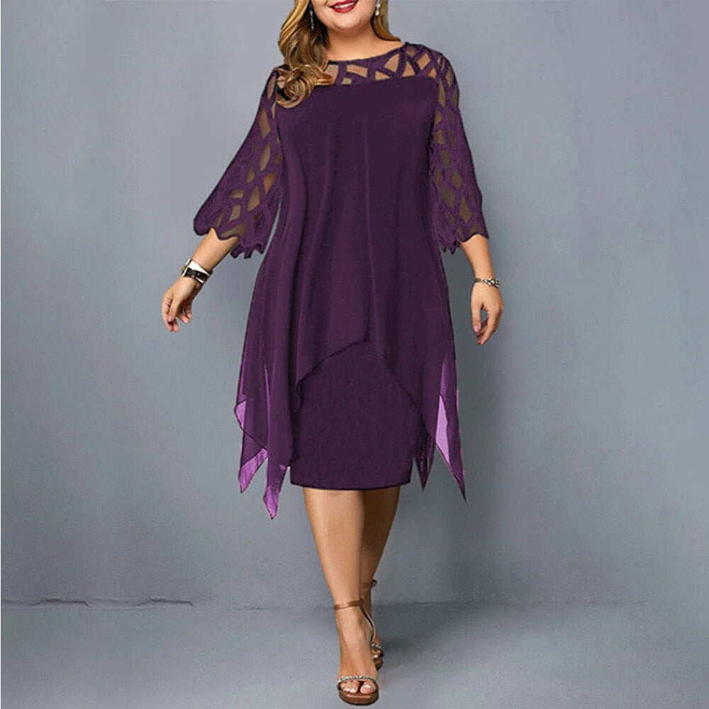 Midi-Kleid In Übergröße für Modische Looks