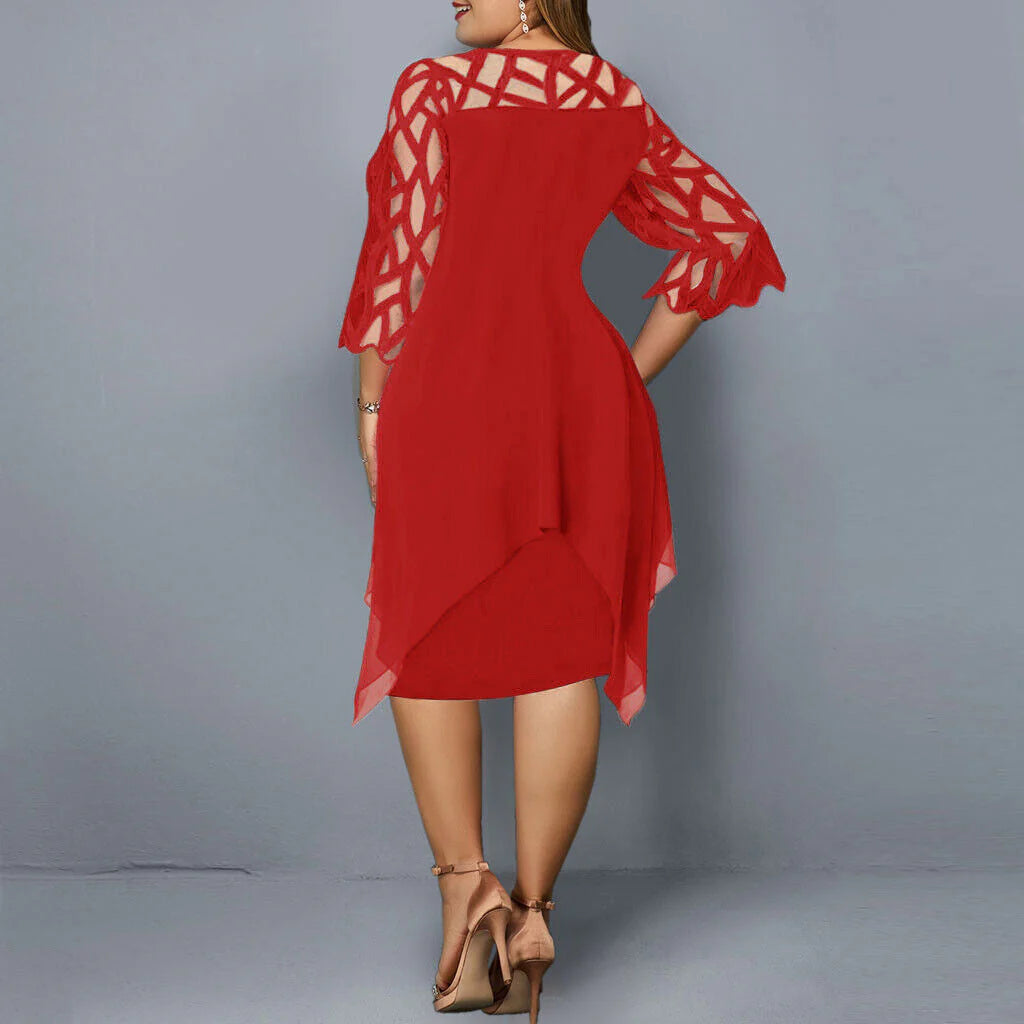 Midi-Kleid In Übergröße für Modische Looks