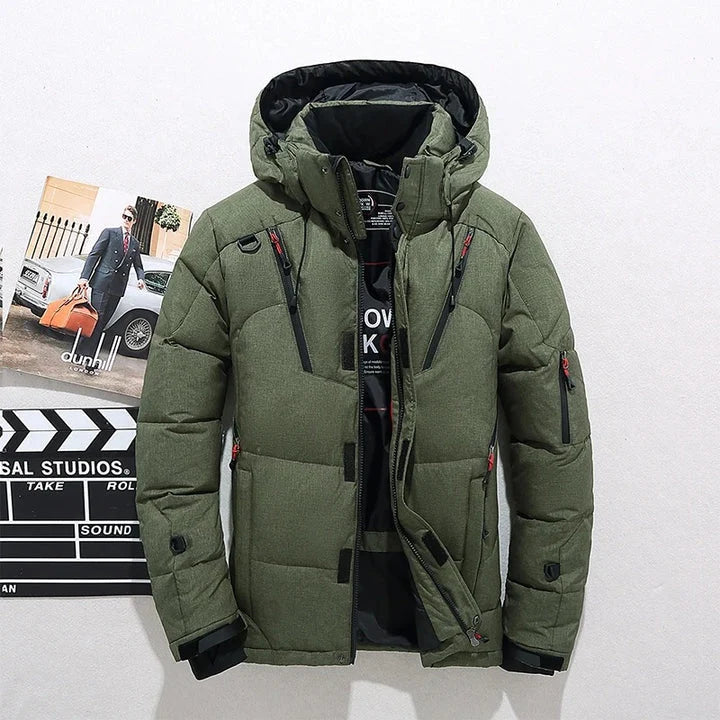 Elegante Daunenjacke Aus Hochwertigem Material für Maximalen Stil und Wärme